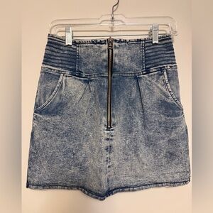 Chic Blue Denim Pencil Skirt M